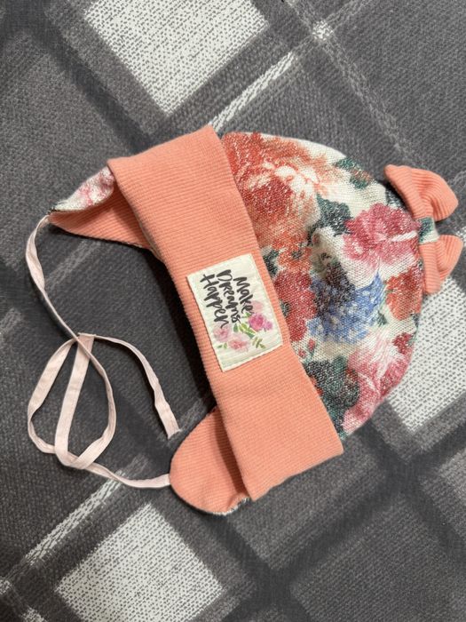 Шапка тюрбан, чалма,шапочки для дівчинки,42сч,3-6місяців