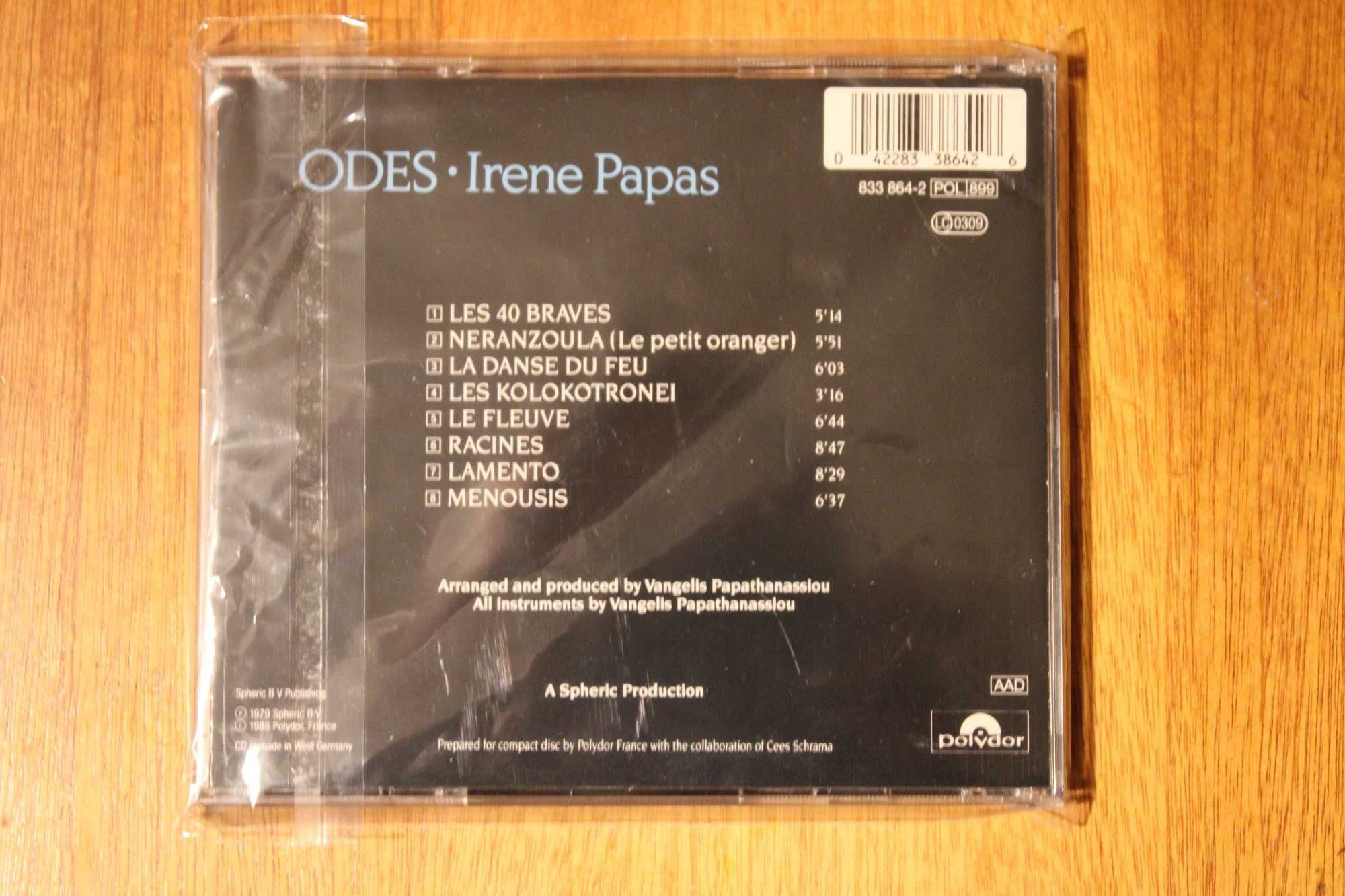Irene Papas & Vangelis - Odes- unikat - gratka dla melomana - płyta CD