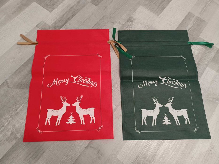 Torby świąteczne na prezenty Ekologiczne Worki Prezentowe worki