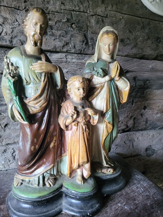 Święta Rodzina Stara figurka