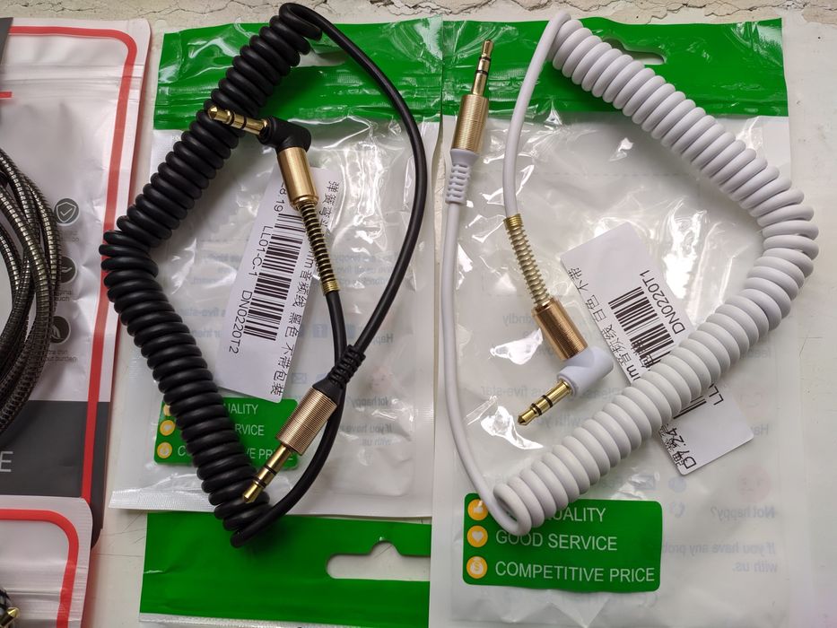 AUX аудио кабель 3.5 mm фирменный Прочный аукс провод шнур