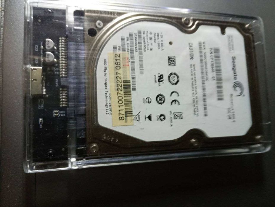 Внешний карман 2.5" SATA HDD/SSD USB 3.0 
Жесткий диск 500 GB