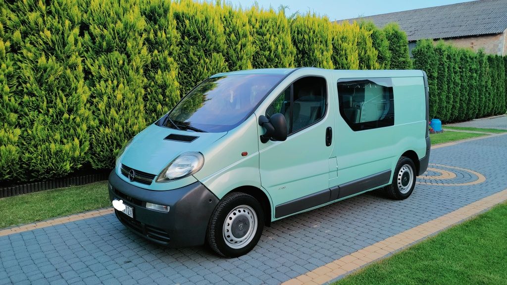 PIĘKNY OPEL VIVARO*1.9 DTI*5 osób*klima*6 biegów
