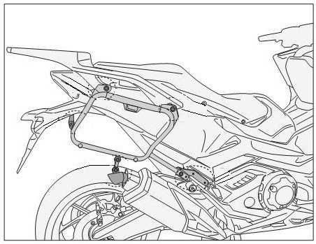 PLX1186 HONDA HONDA Forza 750 (21 > 25) stelaże boczne Givi KLX1186