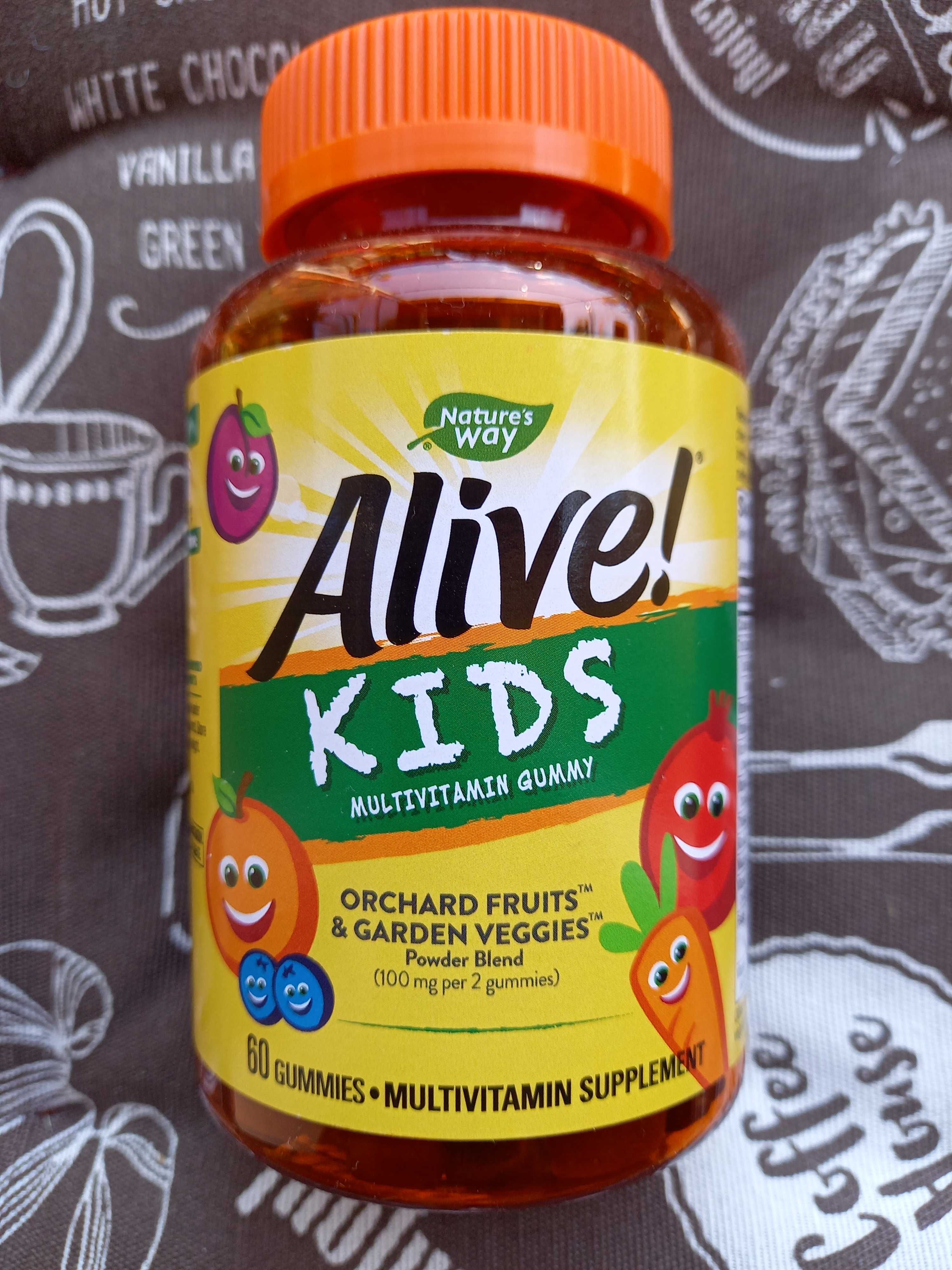 Alive kids вітаміни для дітей дитячі мультівітаміни мармеладки жуйки