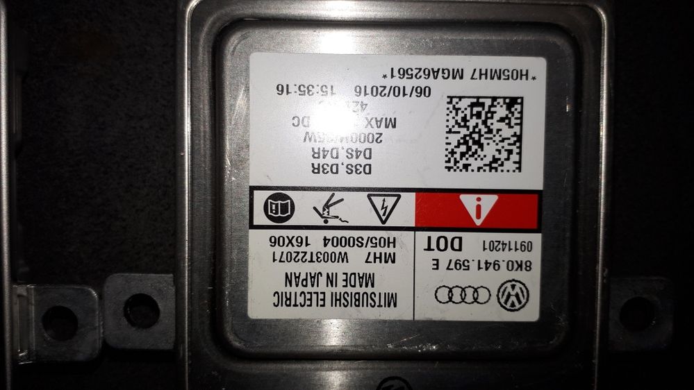 Przetwornica Xenon Audi A3 A4 A5 A6 A7 Q3 Q5 Q7