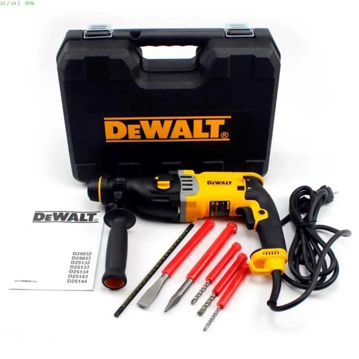 Перфоратор мережевий безщітковий DeWALT D25143K Румунія