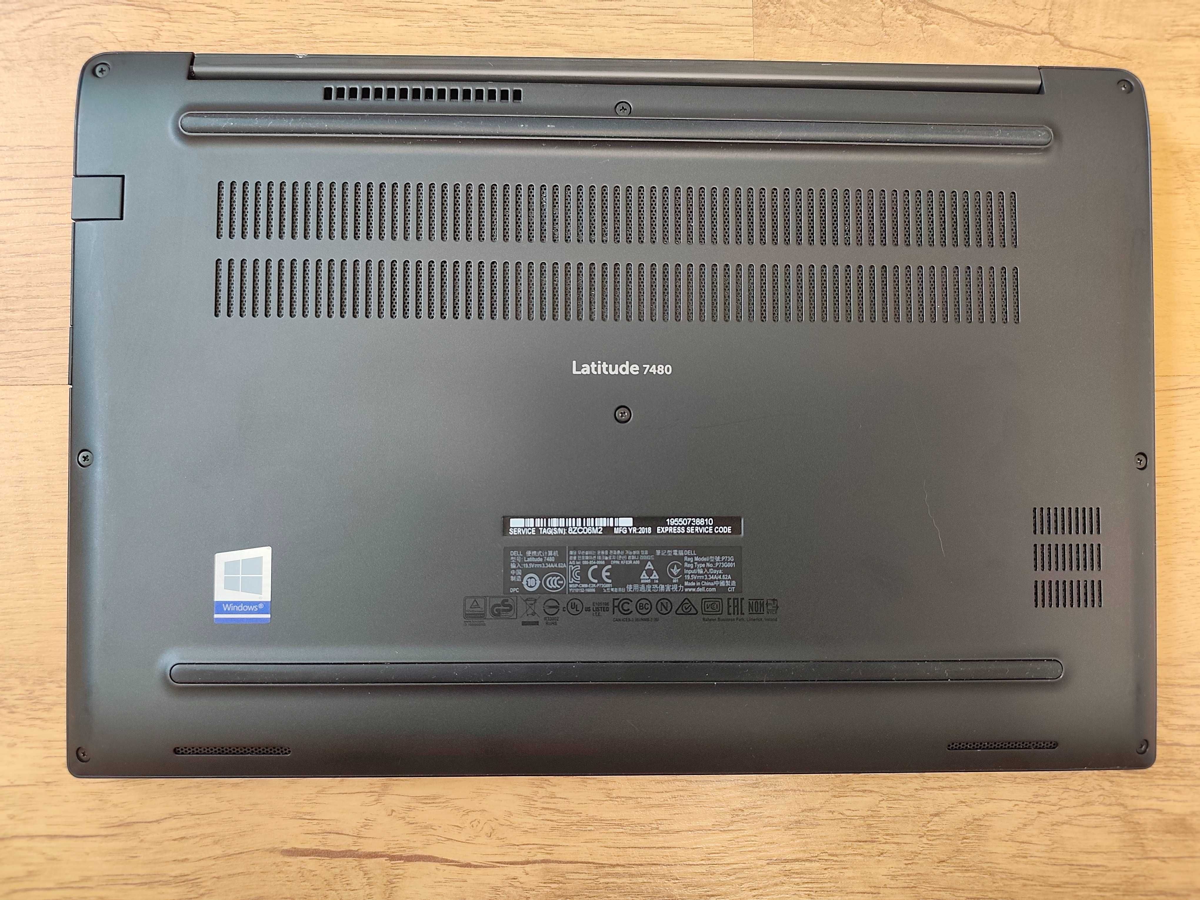 Dell Latitude 7480 / i5-7300U / 16 Gb DDR4 / 256 Gb SSD/ 14" IPS