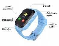 Wodoodporny smartwatch zegarek Locon GJD.11 GPS dla dzieci.