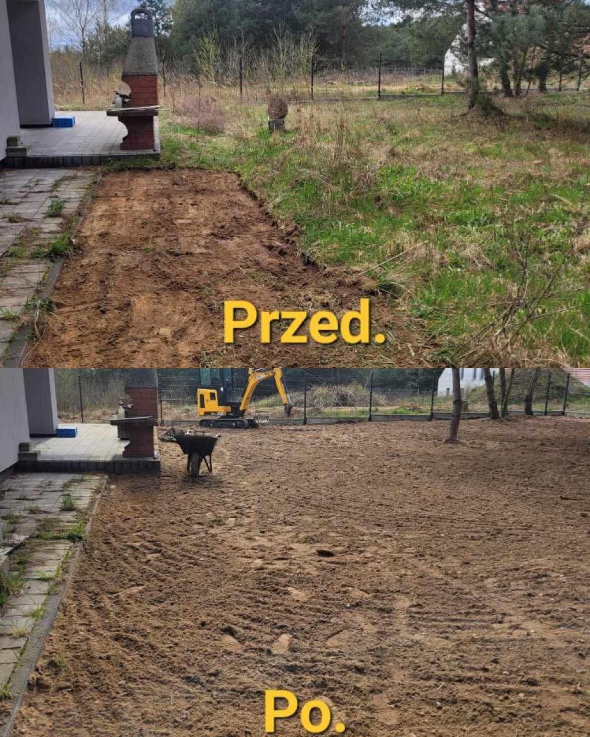 Usługi minikoparka + Młot. Przyłącza wodno-kanalizacyjne F-Vat