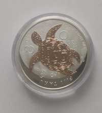 Moneta srebrna żółw wodny