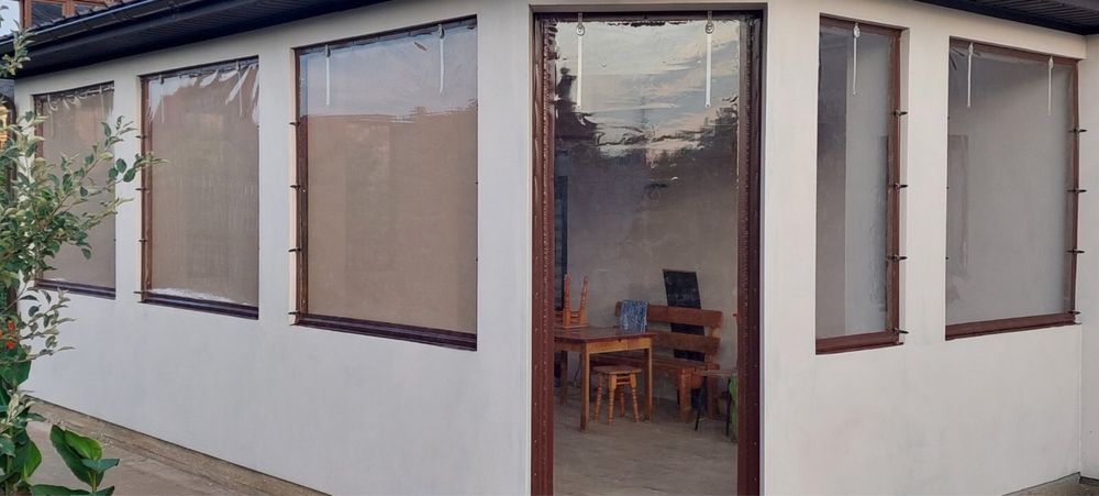 М’які вікна з плівки ПВХ Запоріжжя. М’які вікна для альтанок і терас.