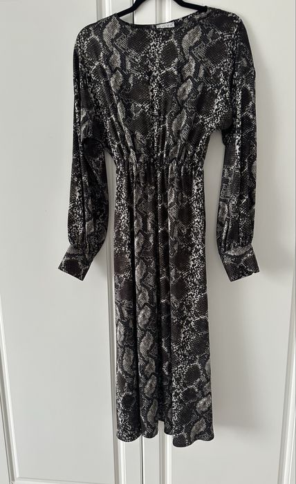 Стильна сукня з принтом під зміїну шкіру бренд VOVK розмір S-M