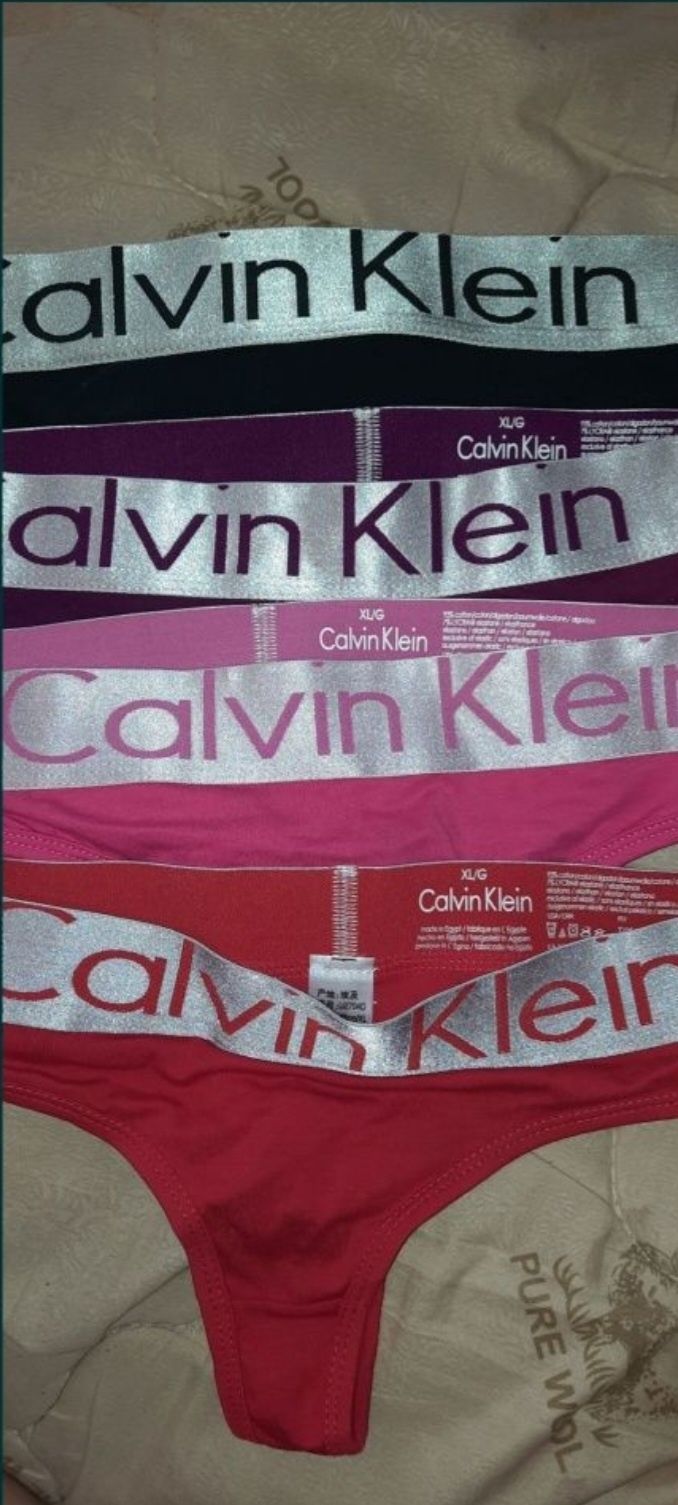 Трусы стринги Calvin Klein 4шт
