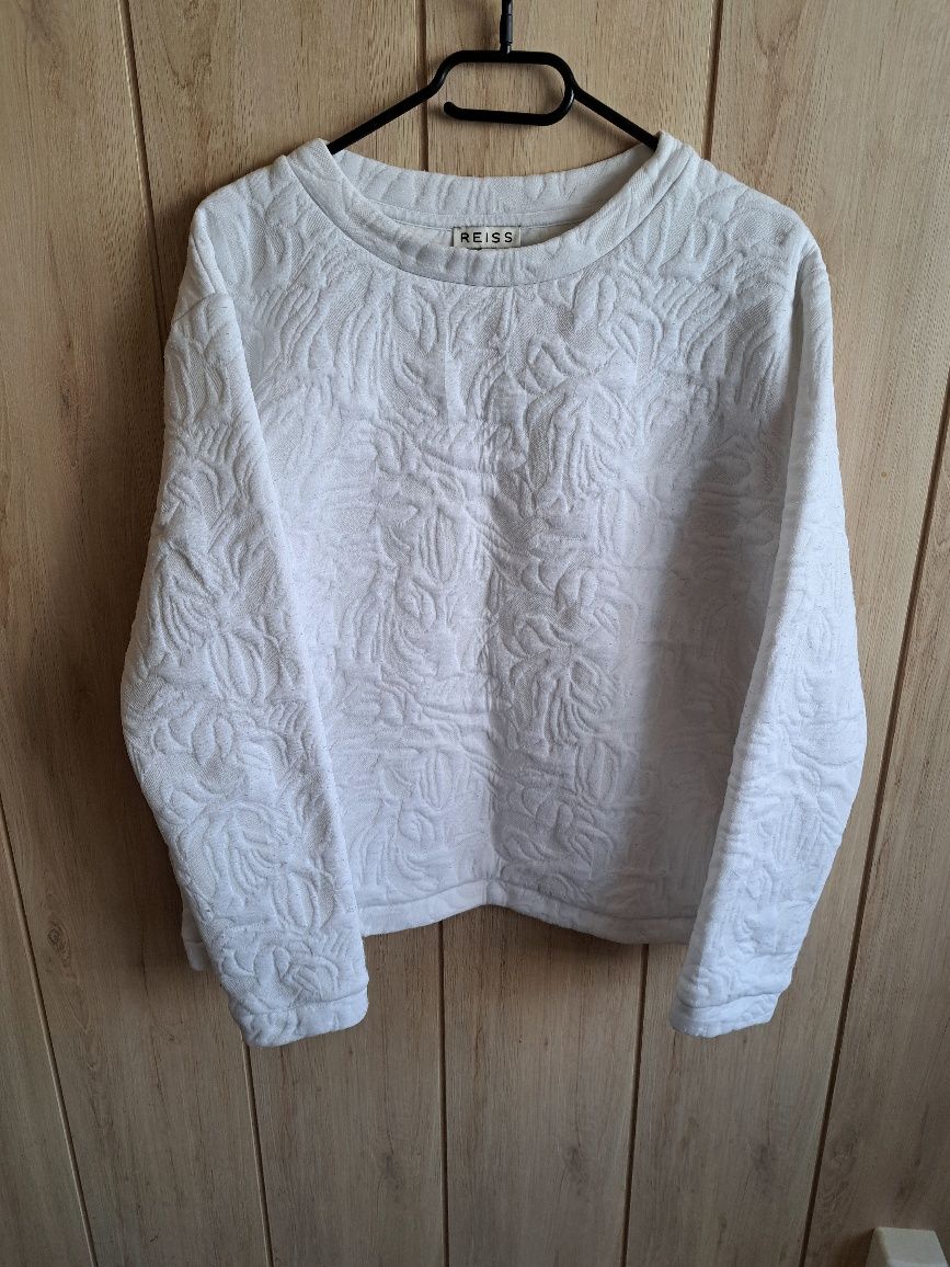 REISS bluza damska biala roz L/40