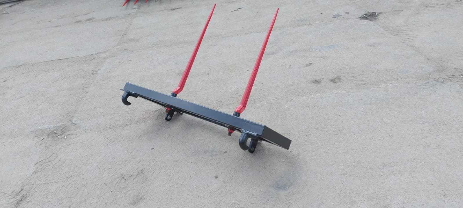 EURO ramka 2 kły do balotów MOCNA trwała ZĘBY kute Z-880 w zestawie