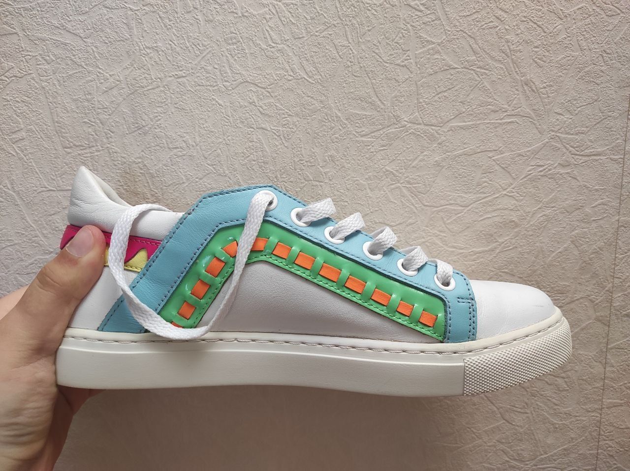Женские кеды кожаные