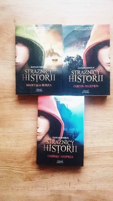 Książki z serii pt. Strażnicy Historii trylogia Dibben