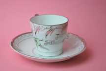 Filiżanka duo lata 20 30 srebrne gody retro vintage porcelana bawaria