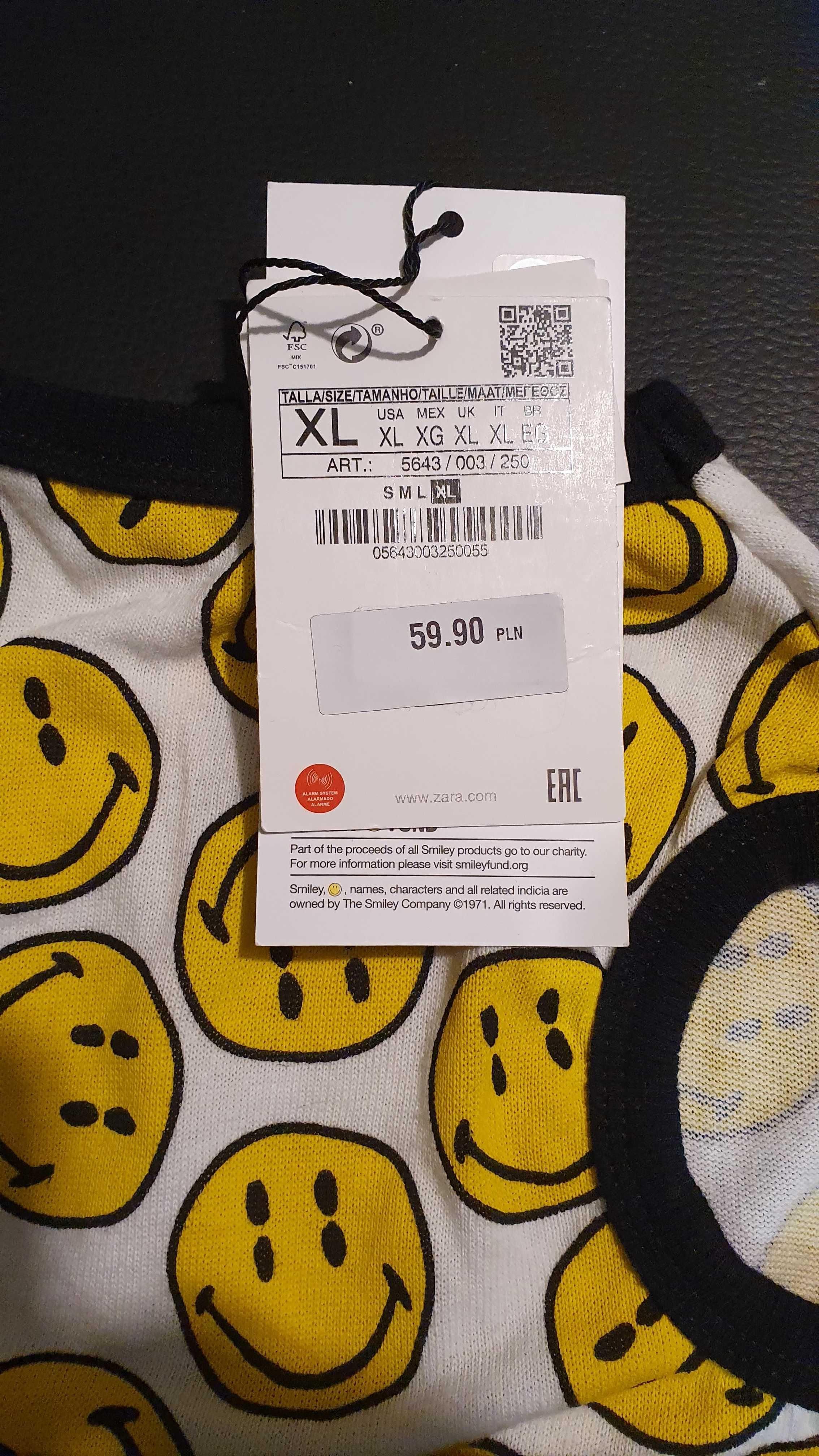 Ubranko  ZARA z LOGO Smiley dla pieska.