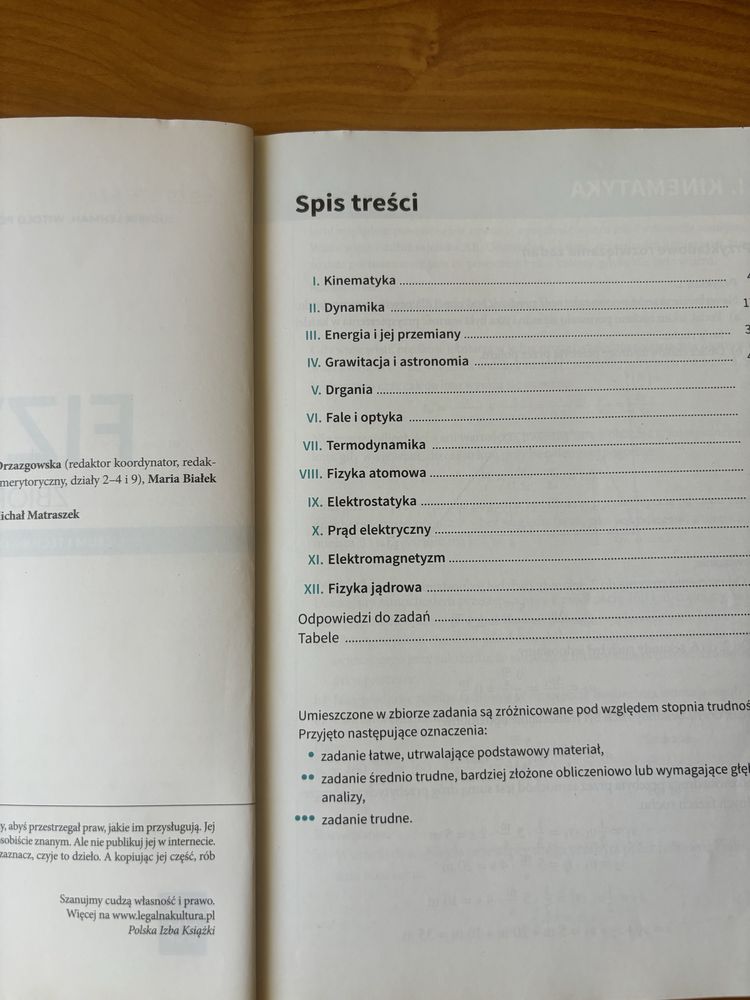 Zbiór zadań fizyka WSiP klasa 1-3 zakres podstawowy
