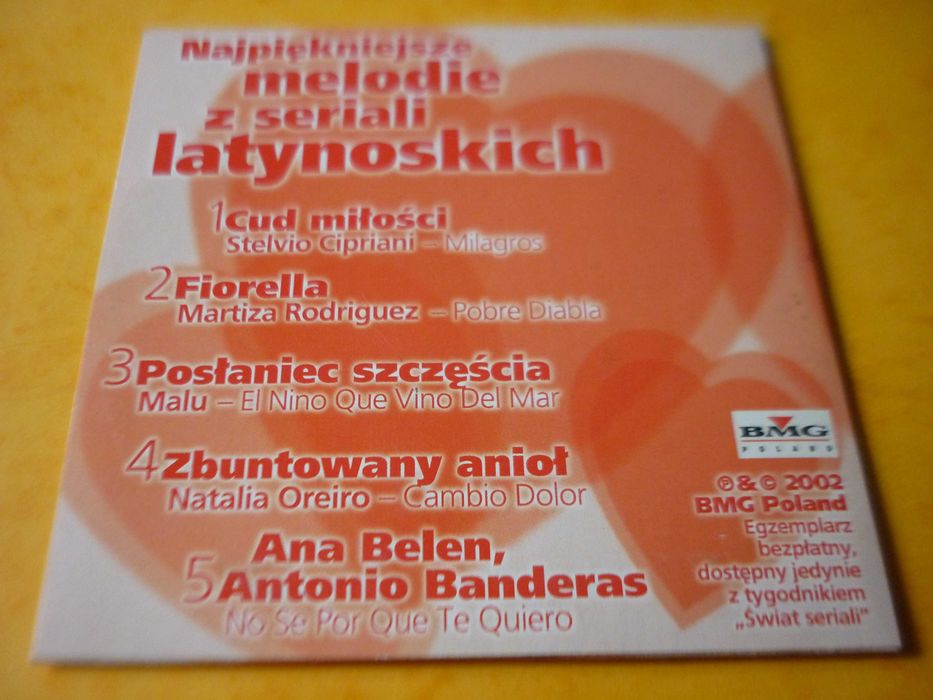 Płyta CD "Nie Wiem, Dlaczego Cię Kocham" Natalia Oreiro Belen Banderas