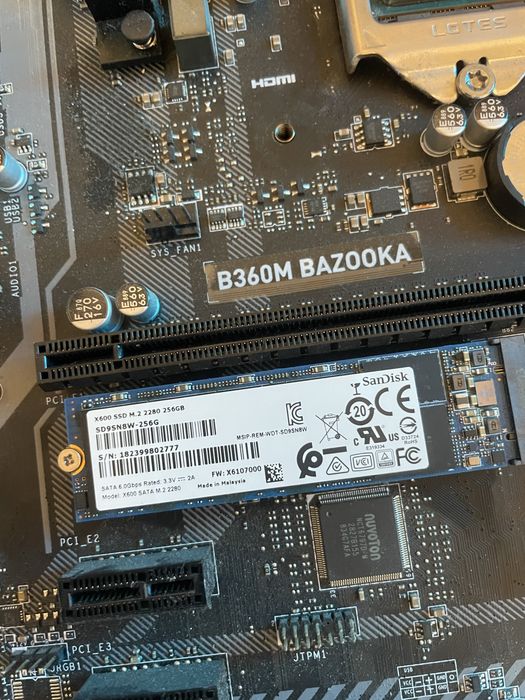 Комплект b360m i7-8700 ssd m2 ddr4 kit 4/4 gb