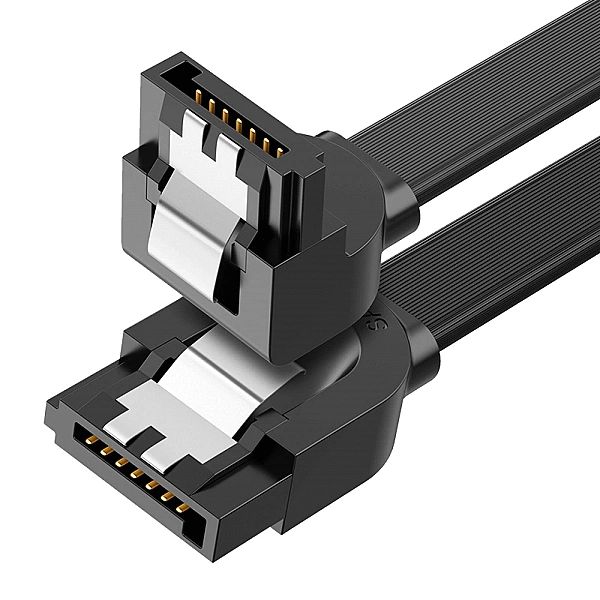UGREEN kabel kątowy SATA 3.0/0.5m czarny (US217)