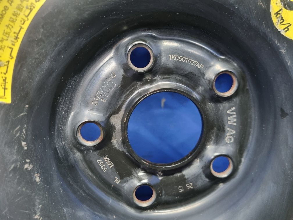 KOŁO dojazdowe VW Golf 7 AUDI A3 8V 125/70/18 5x112 57,1 ET 25.5 OEM