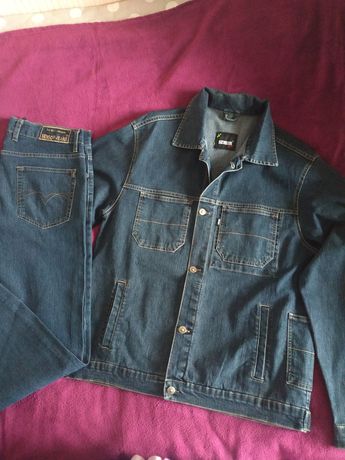 Мужская джинсовая куртка и брюки(костюм)размер 60