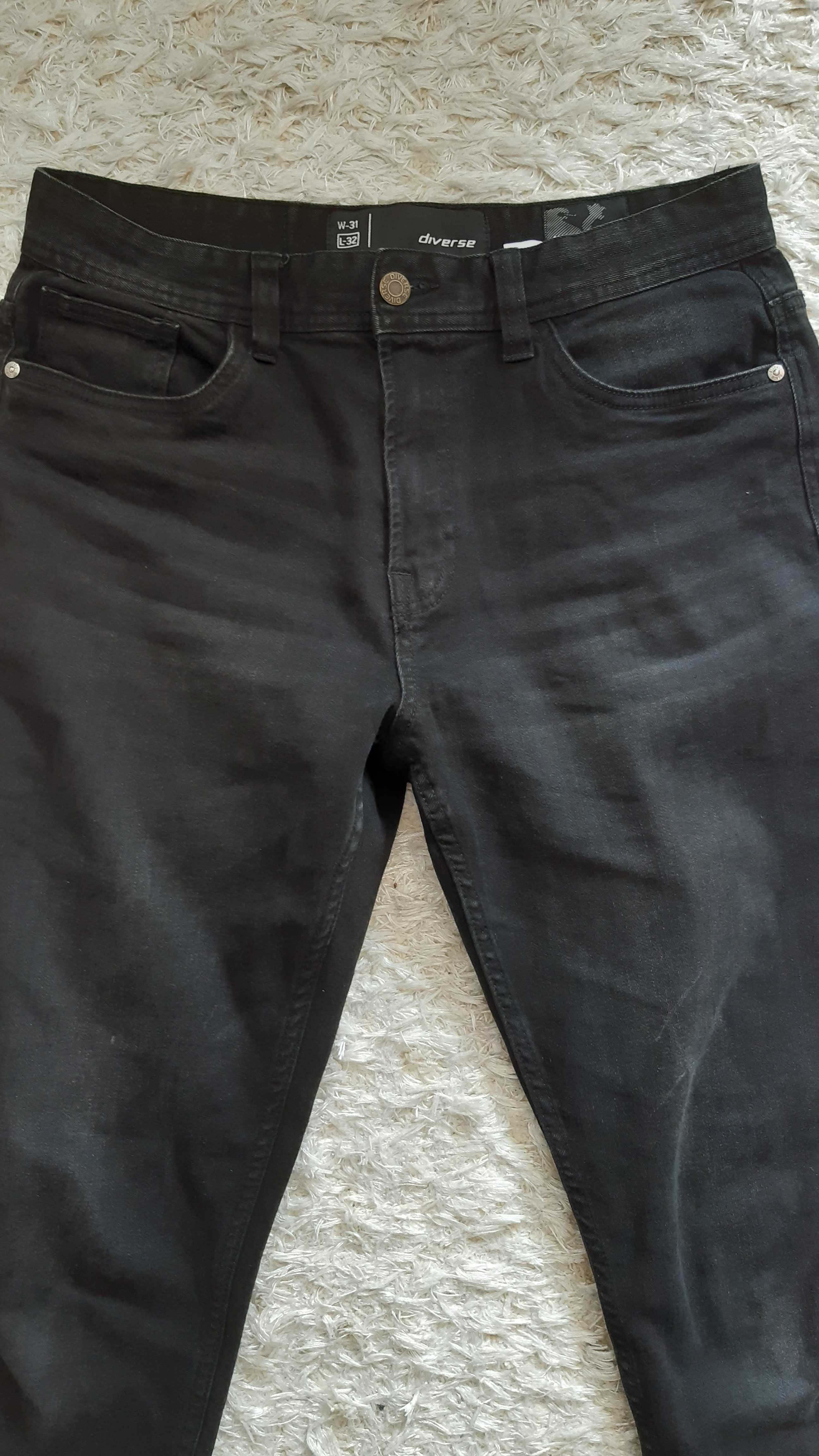 Spodnie jeans czarne Diverse W31 L 32