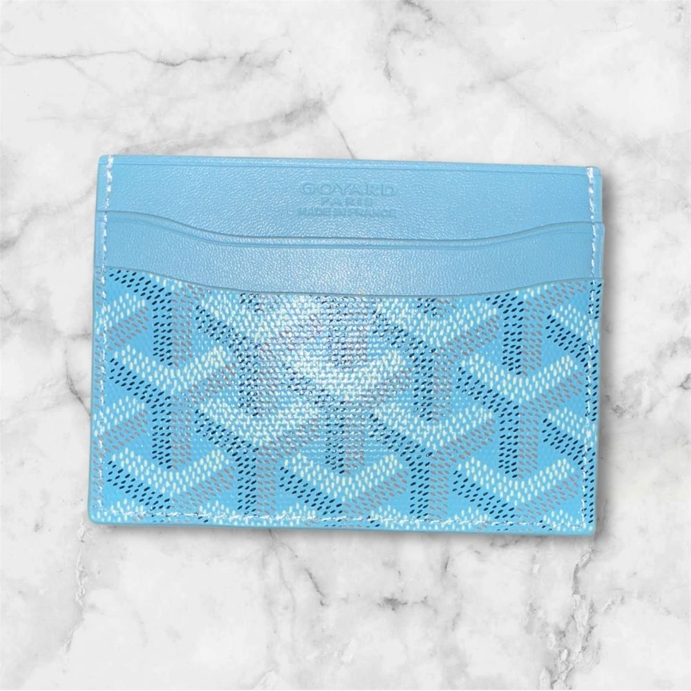 Goyard Cardholder Portfel Light Blue