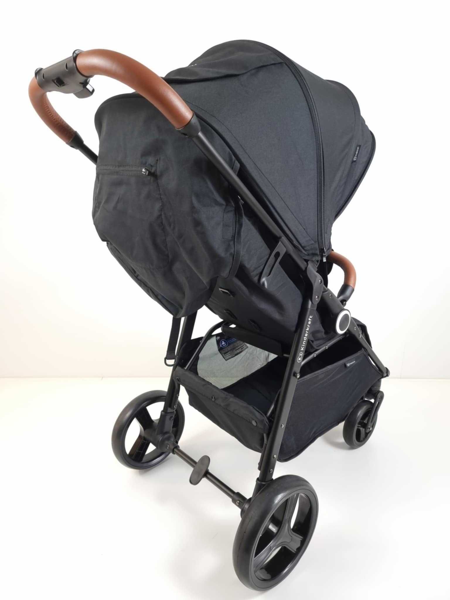 Wózek spacerowy Kinderkraft Grande Plus do 22 kg Black czarny jak nowy