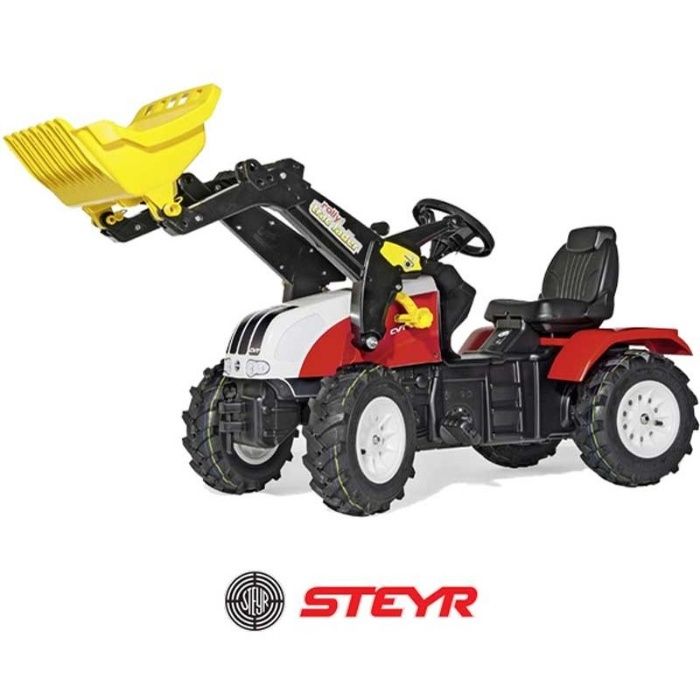 Rolly Toys traktorek dla dzieci Traktor na Pedały Steyr Łyżka 3-8 Lat