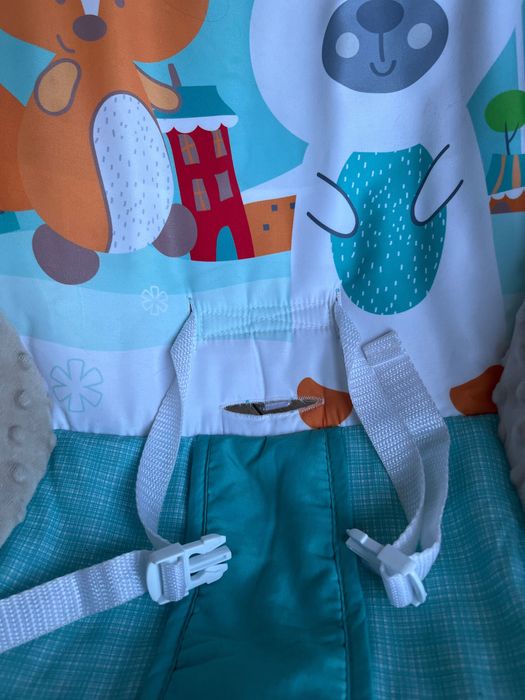 Leżaczek bujaczek dla niemowlaka Ricokids z wibracjami