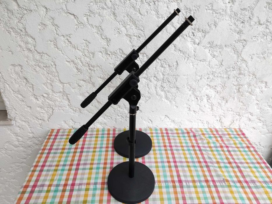 2 Suportes Microfone Audibax MS-044B Novos