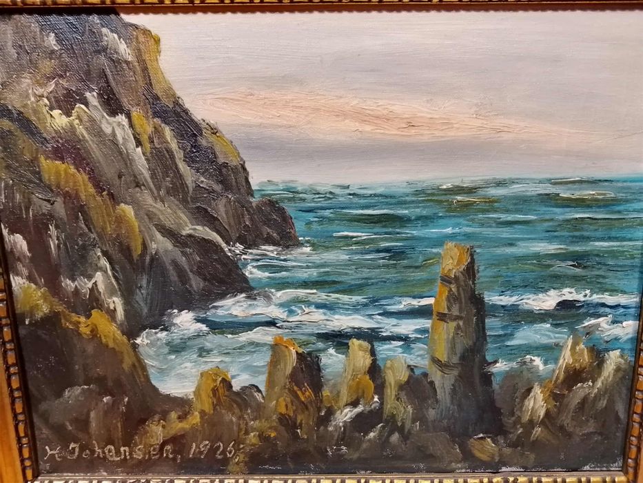 Stary obraz na płótnie sygnowany 1926 rok