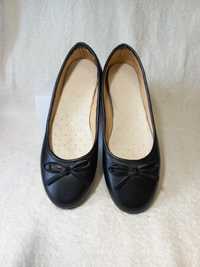 Туфлі в школу 35-36 чорні туфли балетки підліткові для дівчинки/девочк
