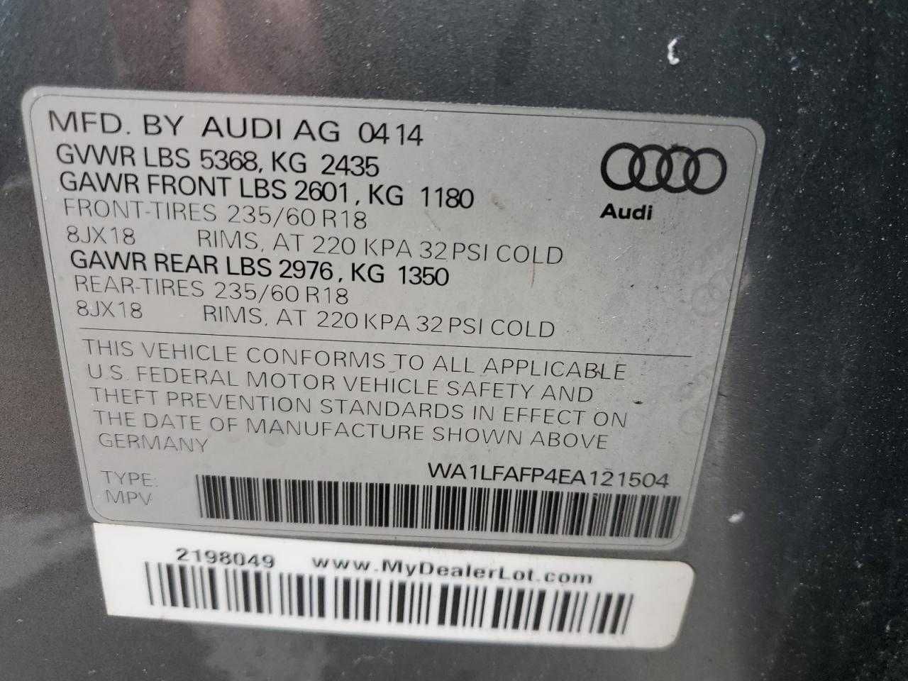 Audi Q5 2014 Premium Plus