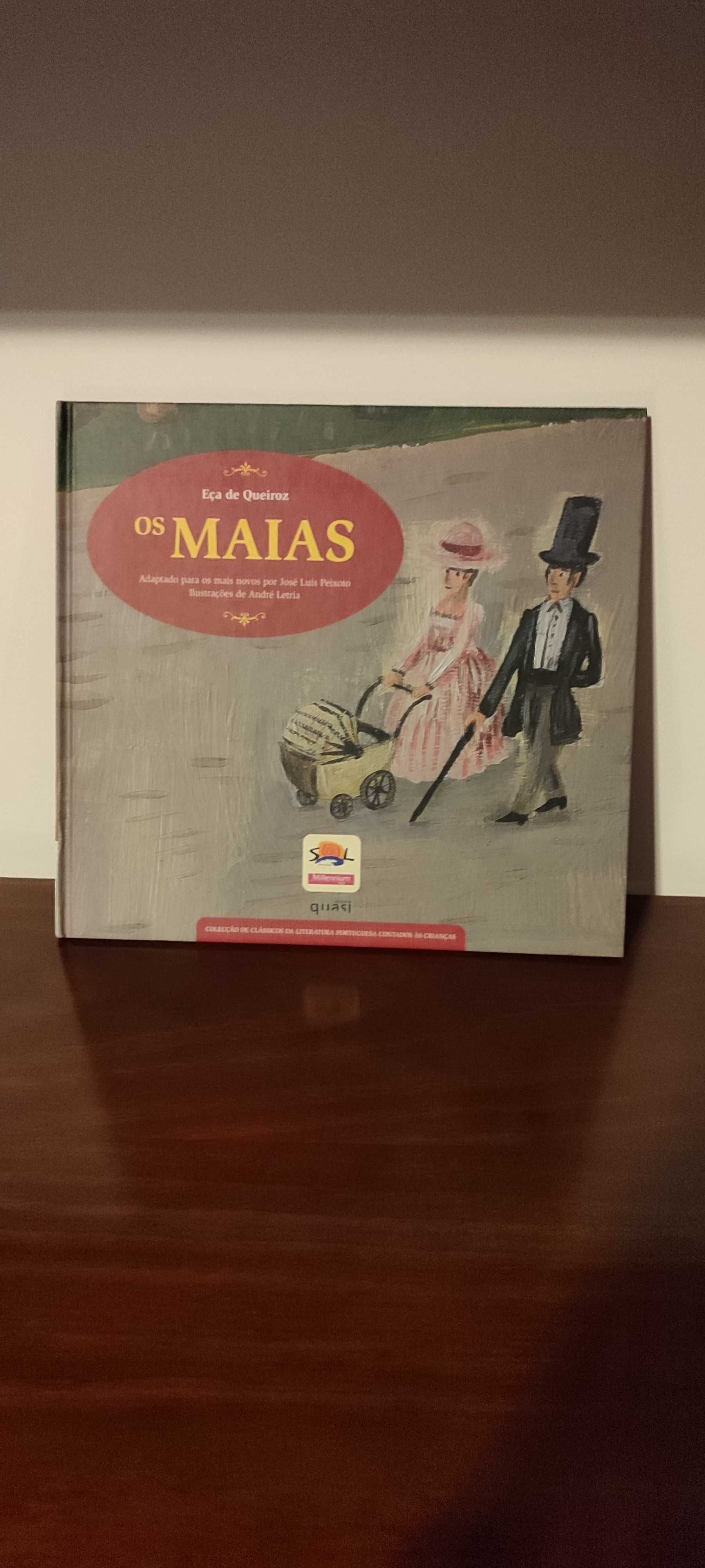 Livro infantil - Os Maias de Eça de Queiroz