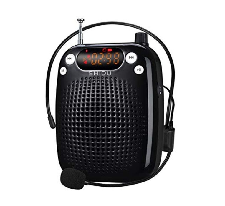 Wzmacniacz głosu przenośny z radiem FM