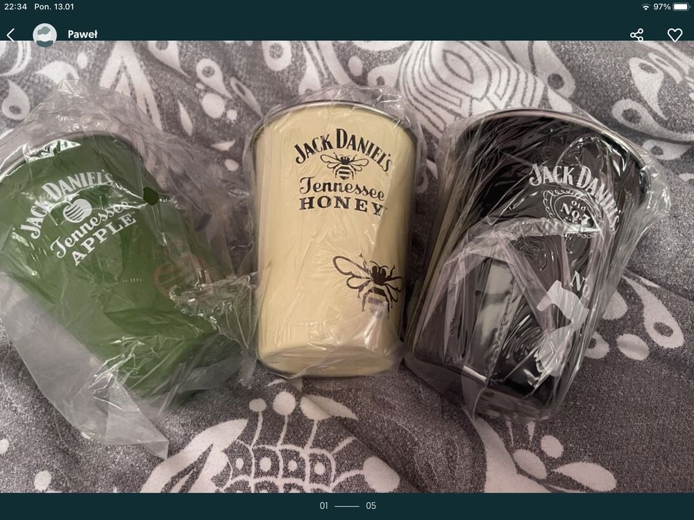Kolekcjonerski trzy różne puszki Jack daniels polecam