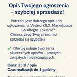 Stworzę profesjonalny opis ogłoszenia – sprzedasz szybciej!