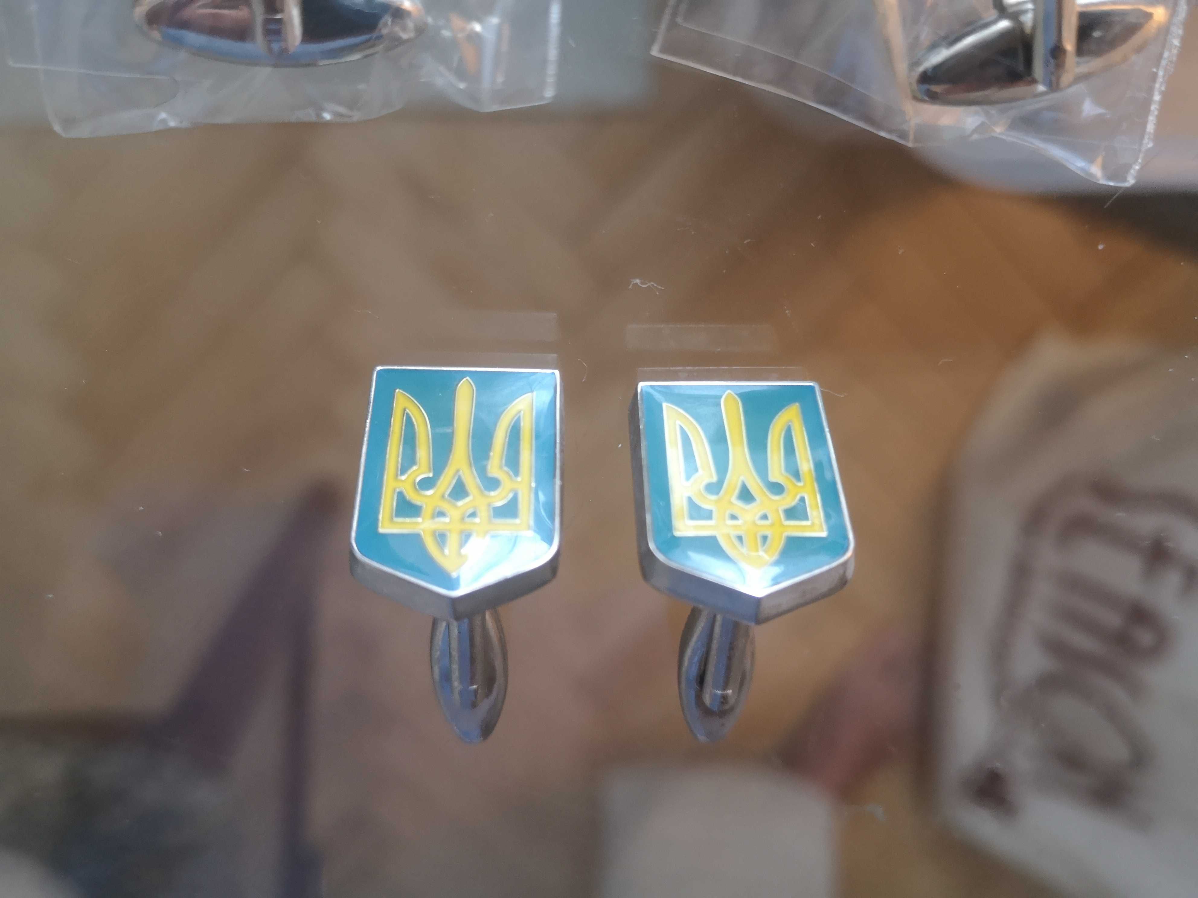 Стильні Патріотичні Запонки Тризуб Герб України