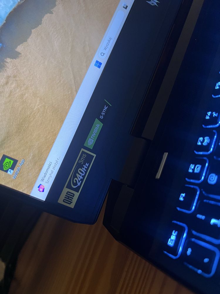 Sprzedam mocny Laptop Gamingowy!!! Rtx 3070ti