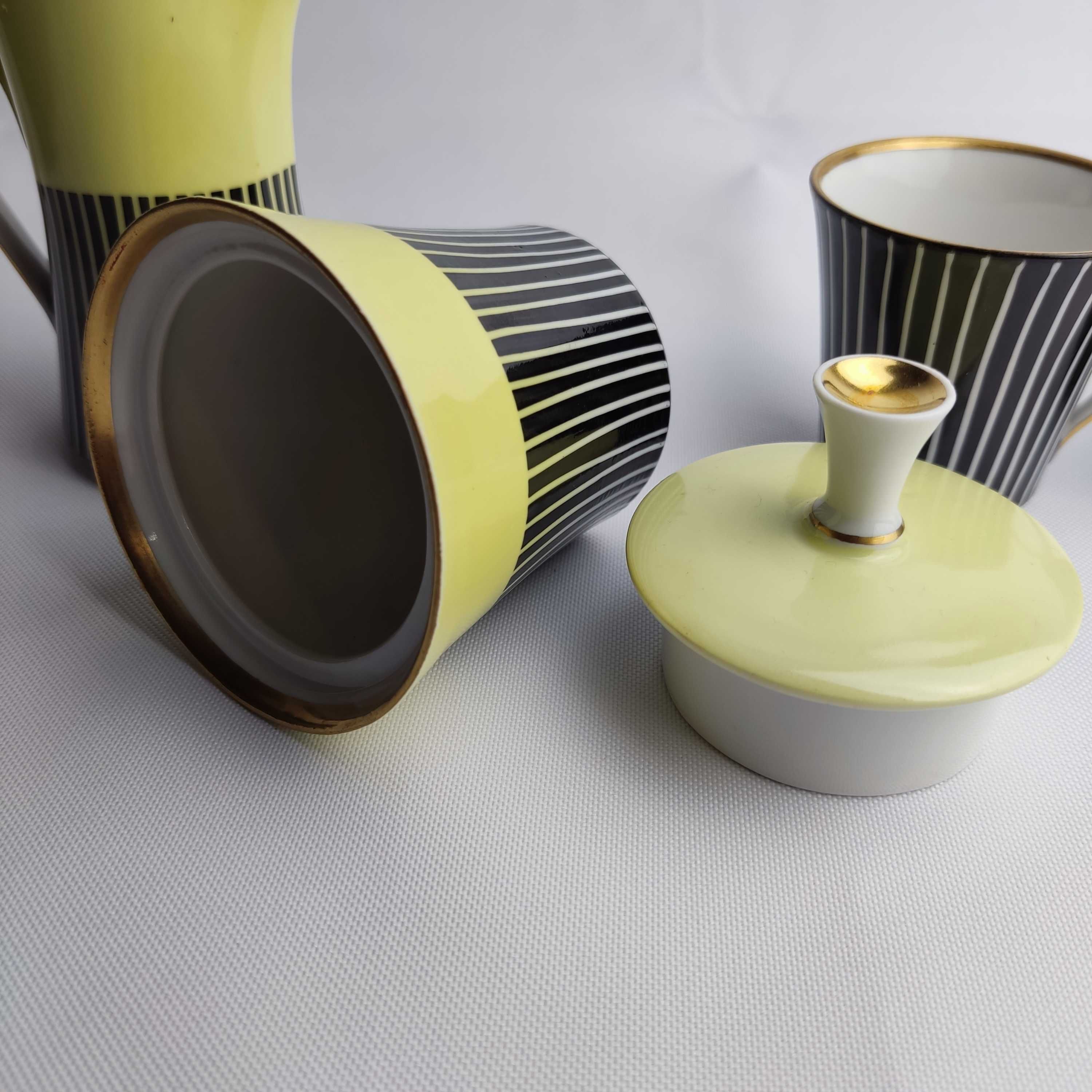 lementy serwisu do kawy/espresso, porcelana Volkstedt, lata 60./70.