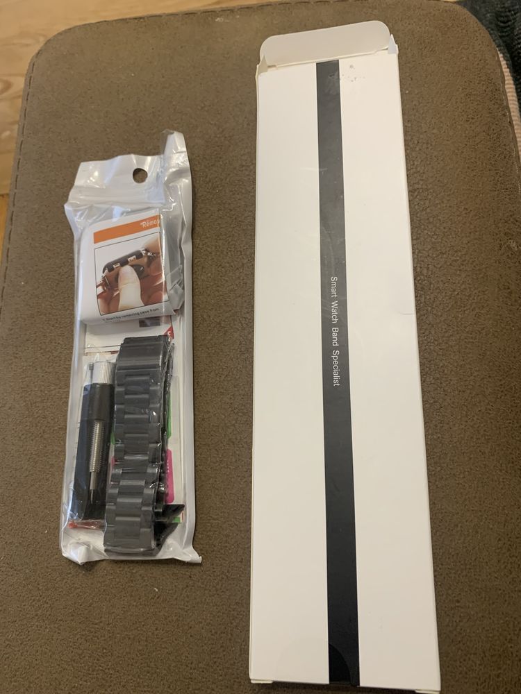 Металлический браслет с защитным чехлом для Apple Watch 5 44mm
