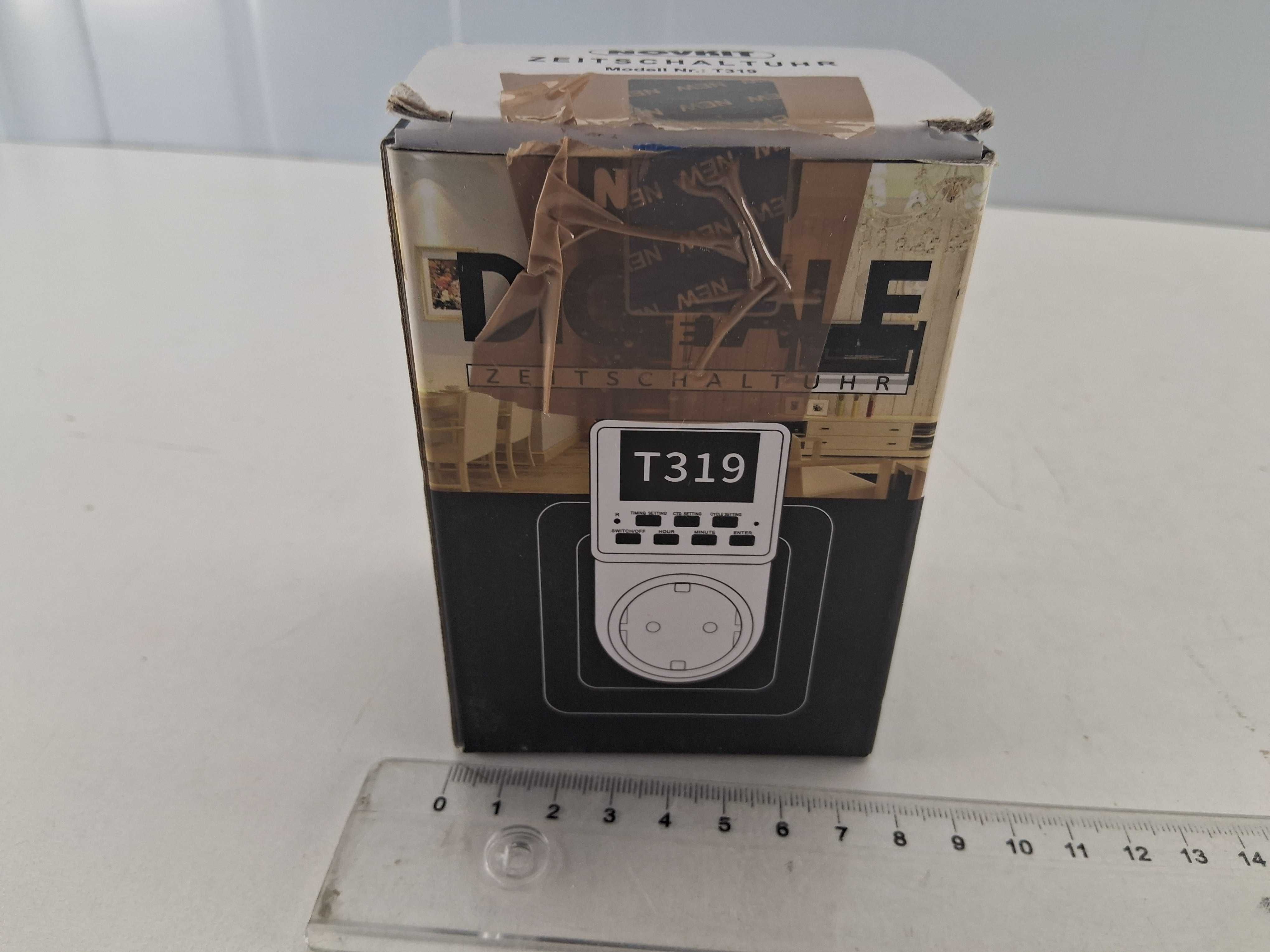 L012 Cyfrowy Programator Czasowy Zegar Tygodniowy Gniazdko T319 NOVKIT
