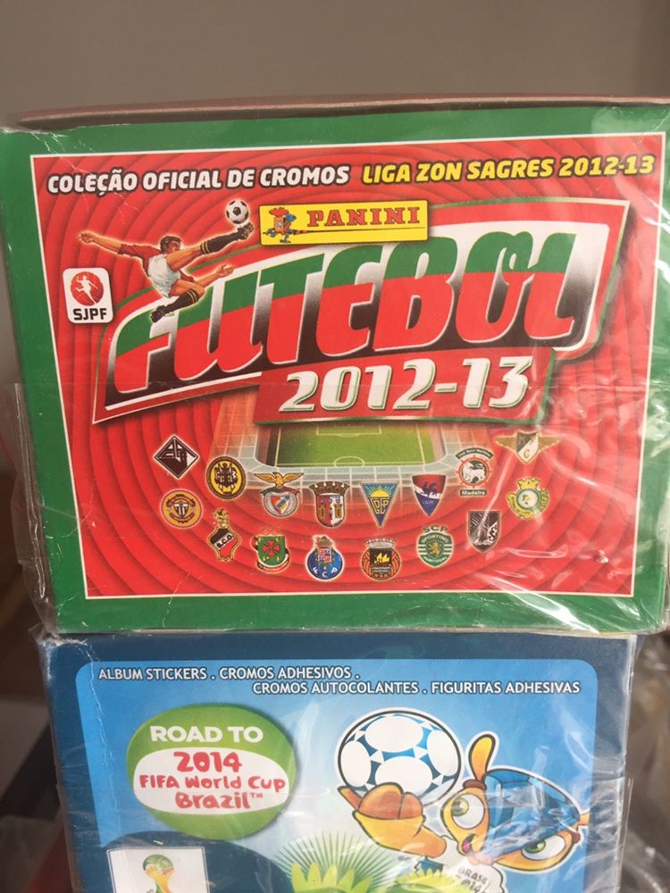 Caixas cromos panini seladas