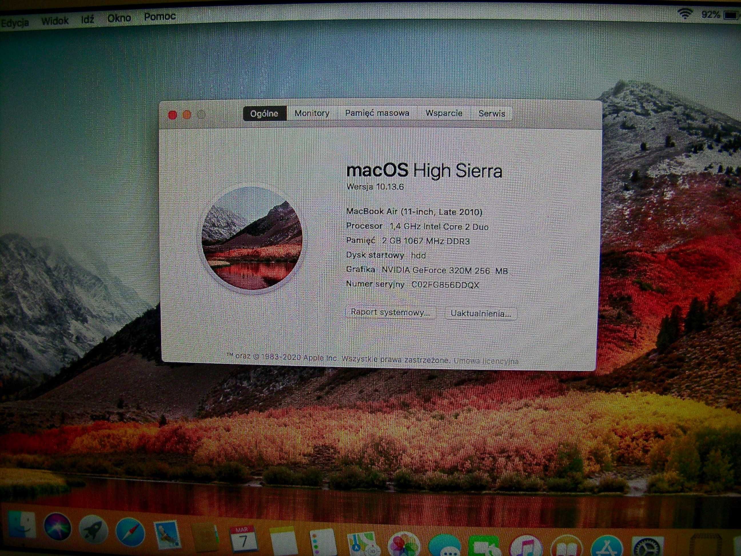Laptop MacBook Air A1370 9,7"